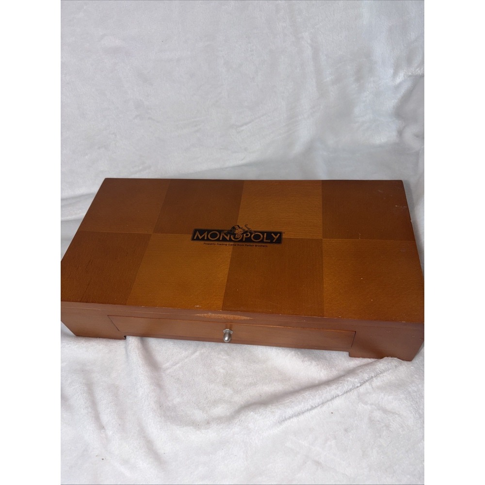 Michael Graves Design Monopoly Wooden Game Box Folds W/Storage Vtg 2002 Read GVC - Picture 1 of 16